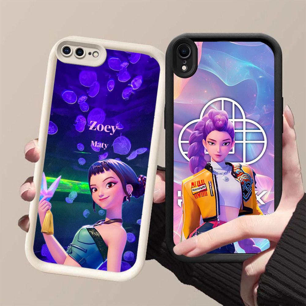 SD-87 KPop Demon Hunters ปลอกกันกระแทกสําหรับ iPhone XR X XS 6 7 8 Max Plus