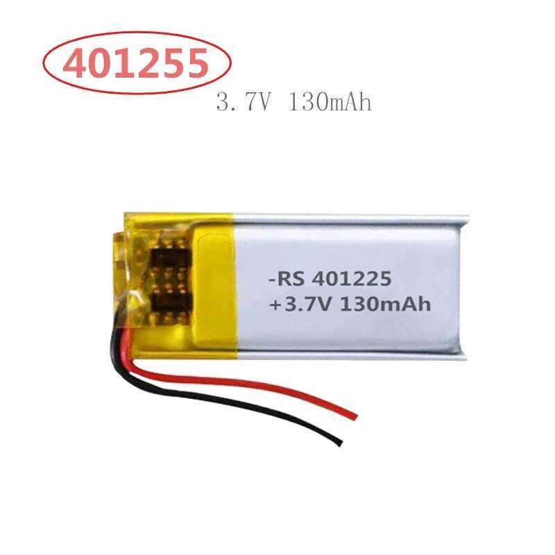 3.7V แบตเตอรี่ลิเธียมโพลิเมอร์ 130mAh 401223/401225 สำหรับ Xiaomi Mi Band/หูฟังบลูทูธ/ไม้เซลฟี่/ปากก