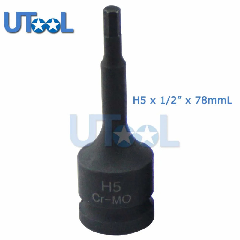 1/2 DR  Impact Bit Socket H5 H6 H7 H8 H9 H10 H11 H12 H14 H16 H17 H18 H19 Ratchet Bit Socket