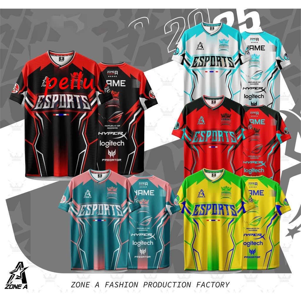 เสื้อยืดพิมพ์ลาย E-sports พร้อมบริการปรับแต่งตามต้องการ
