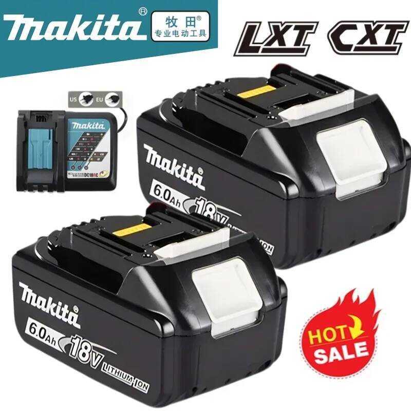 18v แบตเตอรี่ลิเธียมทดแทน 6.0Ah สำหรับ Makita 18V BL1830B, BL1850B, BL1850, BL1840, BL1860, BL1815 B