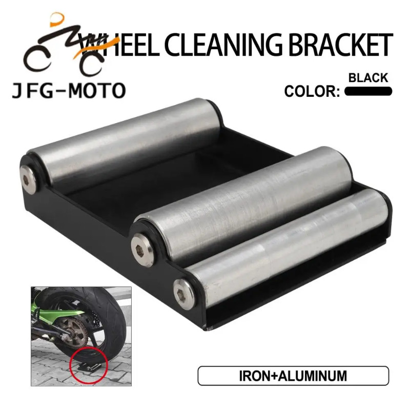 For KTM YAMAHA HONDA Motorcycle Universal Chain Clean Durable Roller Ramp Lift Tire Cleaning Stand
