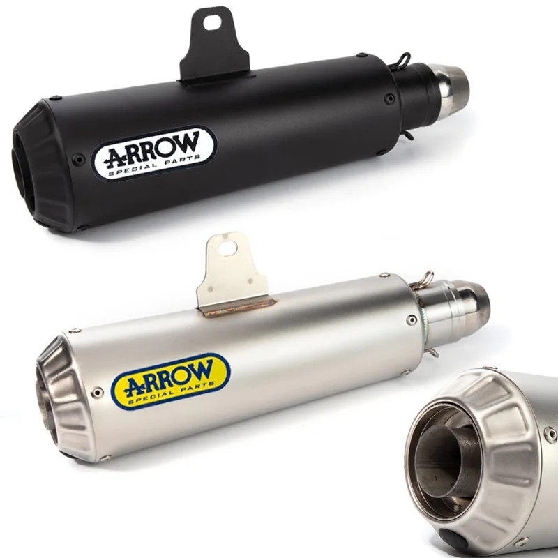 Universal Motorcycle ARROW Exhaust Muffler Pipe Tube For Honda Yamaha Kawasaki YZF R1 R3 R6 Z400 Nv