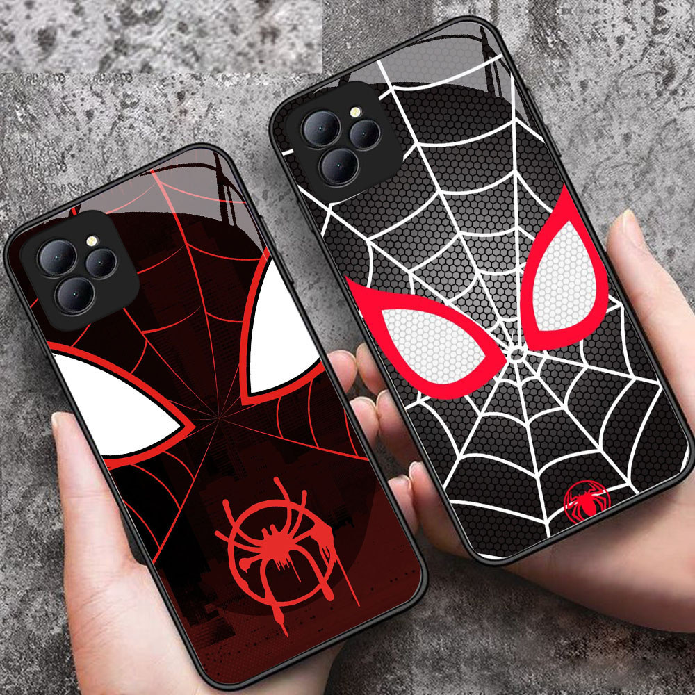 YS-24 Spider-Man LOGO HD Glass Casing สําหรับ Infinix Smart 6 7 8 Hot 9 10 11 Play 30i Note 40i 50 5