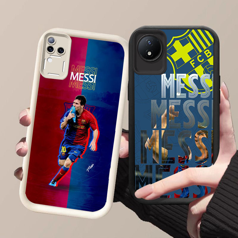 HK-37 Messi ใน La Liga ปลอกกันกระแทกสําหรับซิลิโคนสีดําและสีขาว VIVO V30 Y02a V30E V50 Y02 T4 Y02t Y