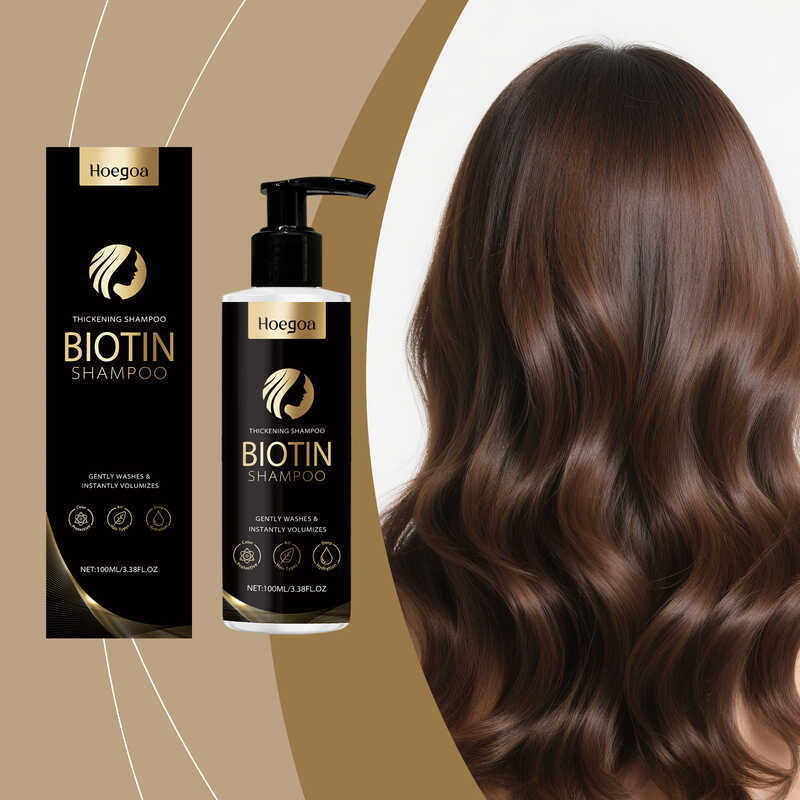 HOEGOA Hair Volumizing Shampoo ทําความสะอาดหนังศีรษะอย่างอ่อนโยน Refreshing Hair Soft Shine Hair Car