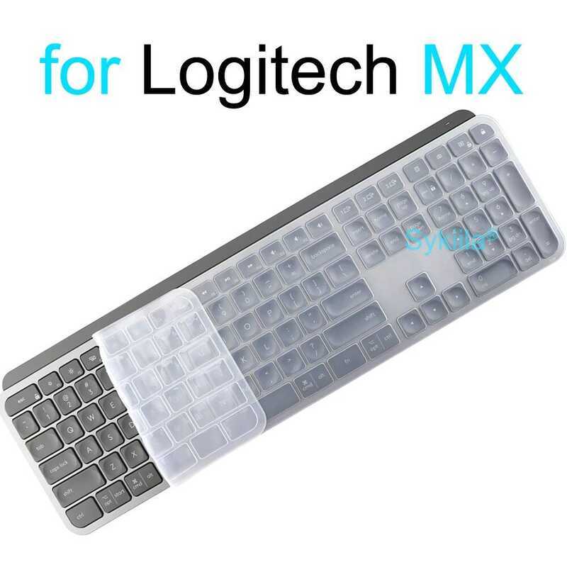Logitech ฝาครอบคีย์บอร์ด MX KEYS S Mechanical Plus สำหรับ Logi อุปกรณ์ป้องกันผิวซิลิโคนใส
