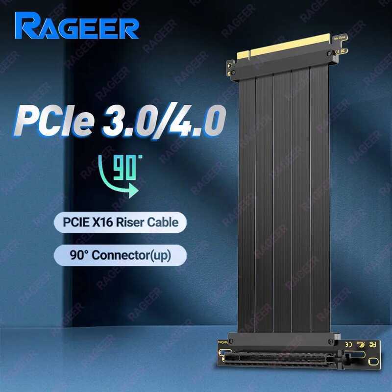 RAGEER สายเคเบิลความเร็วสูง PCIe 4.0/3.0 X16, ตัวเชื่อมต่อขยาย GPU สำหรับ RTX 4090/4080/4070/7900XTX