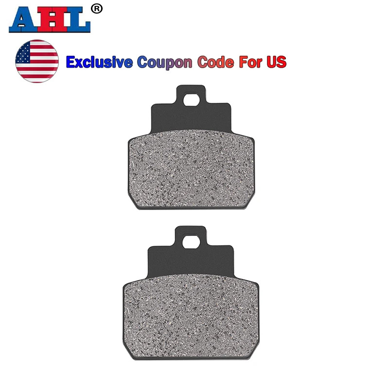 1/2Pairs AHL Motorcycle Semi-Organic Metal Rear Brake Pads For PIAGGIO Beverley 500 MP3 125 250cc E