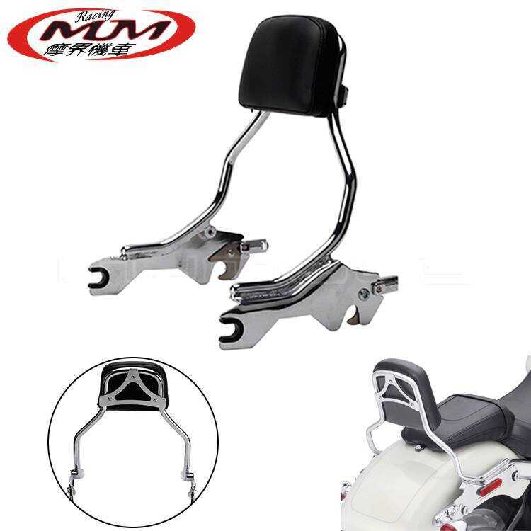 เหมาะสําหรับอุปกรณ์ดัดแปลงรถจักรยานยนต์ Harley Fat Bob 114 FXFBS FXFB Chrome-Plated พนักพิงแร็คหาง