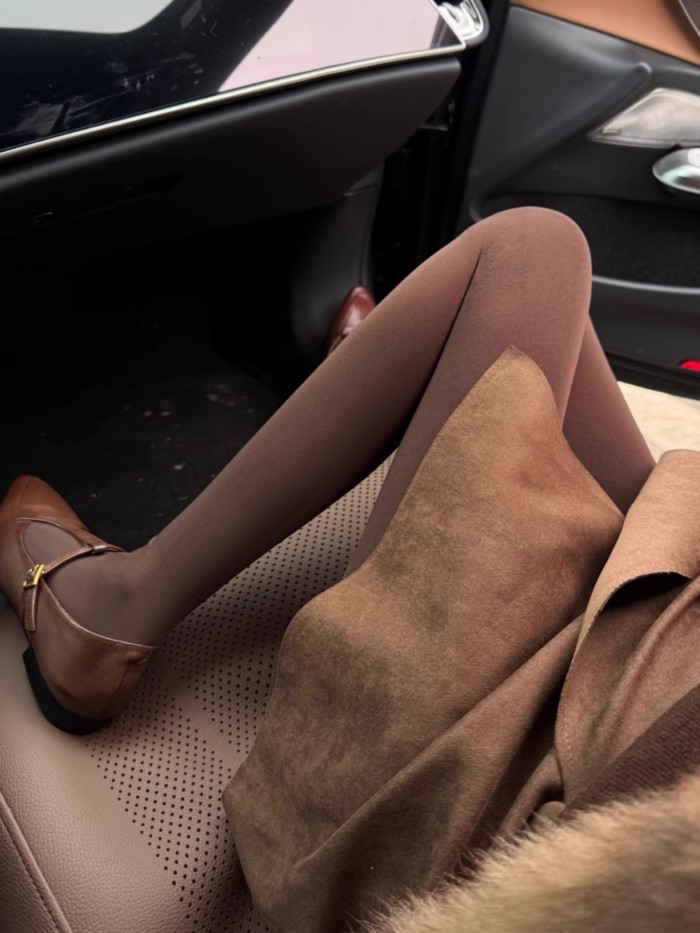 พันท์โฮสสไตล์เรโทรสีกาแฟสำหรับฤดูใบไม้ผลิและใบไม้ร่วง ออกแบบเพื่อลดน้ำหนักและปรับแต่งรูปทรงขา พร้อมเทคโนโลยีต้านการยึดรั้ง - รูปที่ 3