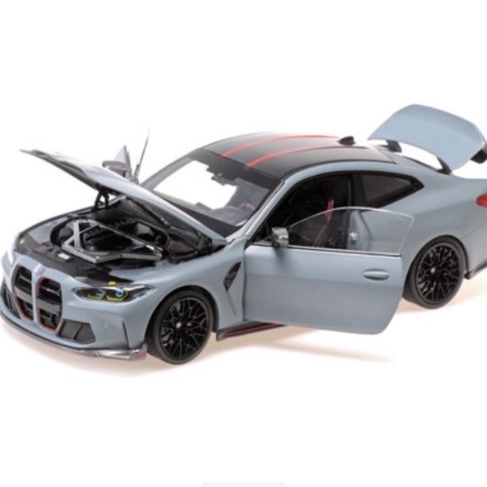 Mini Cut MINICHAMPS 1: 18 BMW BMW M4 CSL 2023 โมเดลรถอัลลอยพร้อมสต็อก