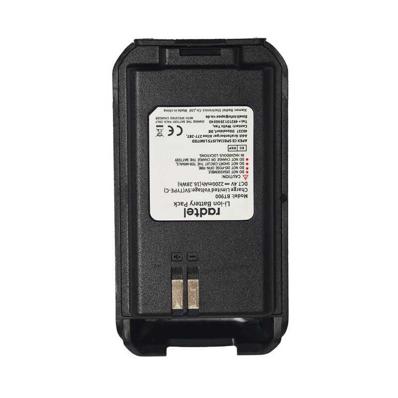 ▥ Walkie Talkie แบตเตอรี่ Li-Ion 2200Mah สําหรับ Radtel Rt-900 Two Way Ham วิทยุ