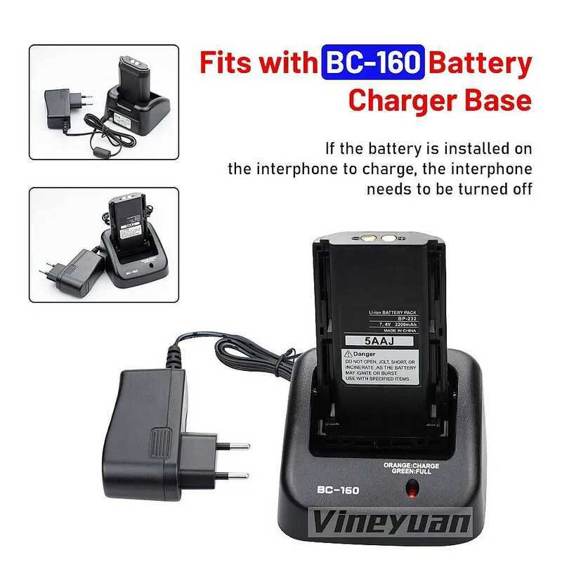 ▥ แบตเตอรี่ Bp-232H Bp-232 Bp-232N F34g 2000Mah ใหม่สำหรับ ICOM Ic-A14 Ic-A14s Ic-F14 Ic-F16 F2