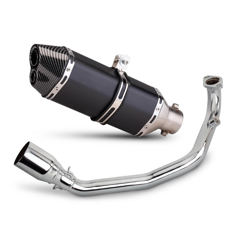 motorcycle exhaust pipe gy6 exhaust system tank 200 efi scooter for yamaha zuma gy6 200cc
