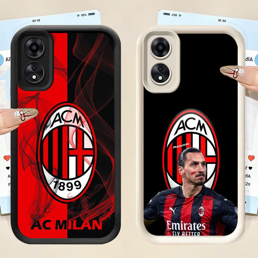 YS-36 AC Milan Art เคสกันกระแทกสําหรับ OPPO A17 A38 A58 F23 A60 A18 A78 A98