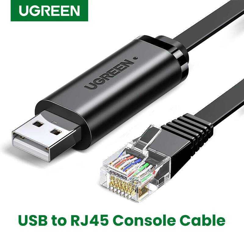 Ugreen อะแดปเตอร์ เป็น RJ45 RS232 สำหรับเราเตอร์ Cisco สายคอนโซล USB ขนาด 1.5 เมตร RJ 45 8P8C