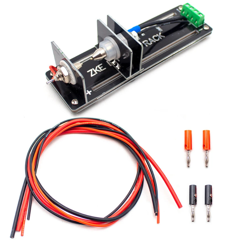 18650 26650 21700 AAA Battery Test Stand Four-Wire Testing Jig Battery Clamp10A