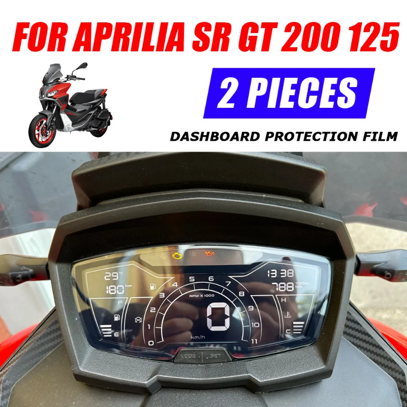 For SRGT200 Instrument Film For Aprilia SR GT 200 125 SRGT 200 SR GT200 2022 Motorcycle Cluster Scr