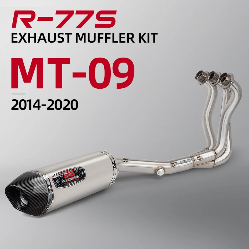 Yoshimura R77 R77S racing muffler For mt09 xsr900 fz09 Full exhaust system Full exhaust system 2014