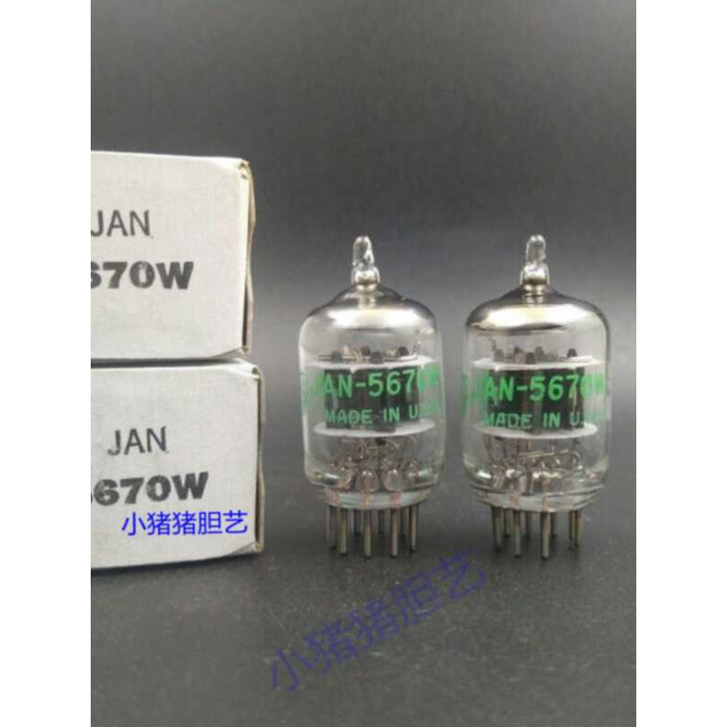 กล่องต้นฉบับใหม่เอี่ยม US GE 5670/6N3/2C51/396A Tube Army JAN Grade Universal 5670W