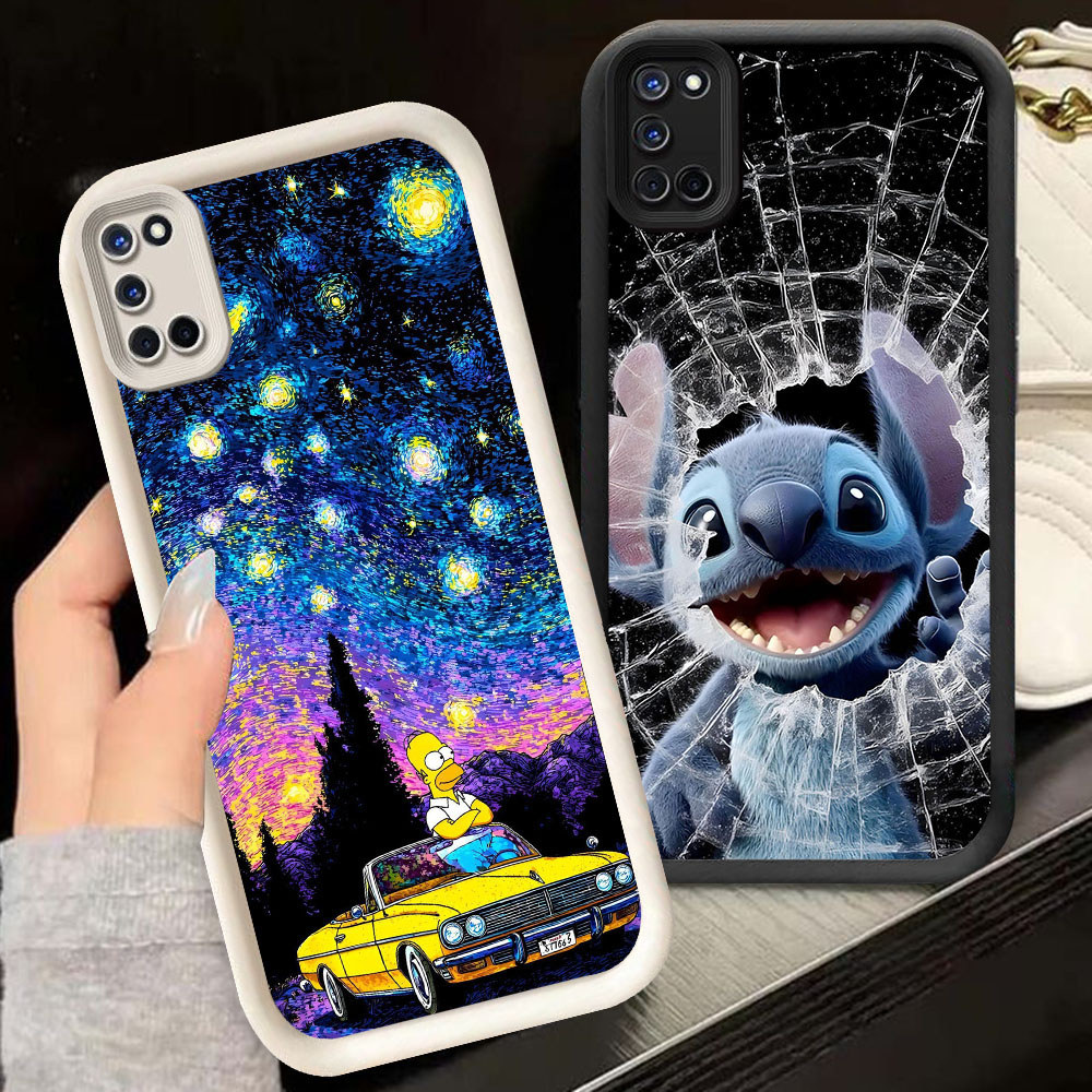 TS-55 Disney การ์ตูนกันกระแทกสําหรับ OPPO A92 A94 A55 F19 A74 A52 F19S A95 A72