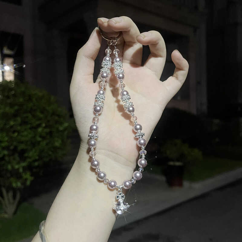 สไตล์ดีไซเนอร์ Yihyun y คริสตัลโซ่โทรศัพท์มือถือเชือกเส้นเล็กโซ่โทรศัพท์มือถือกระเป๋าลูกปัดจี้โทรศัพ