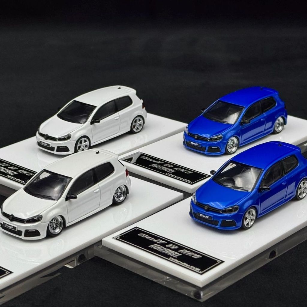 [Exibition Limited] และวัตถุ 1: 64 Golf MK6 Sixth Generation gti hec North Exhibition Alloy Car Mode