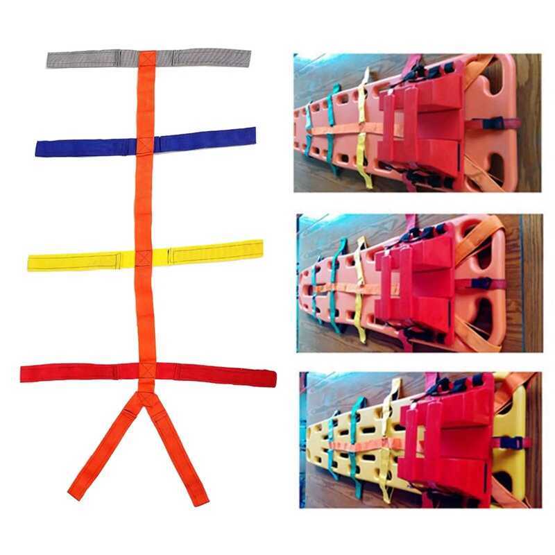สายรัดแมงมุม การตรึงการตรึงส่วนบุคคล EMS ปรับได้สําหรับ Spine Board Dev First Aid Band