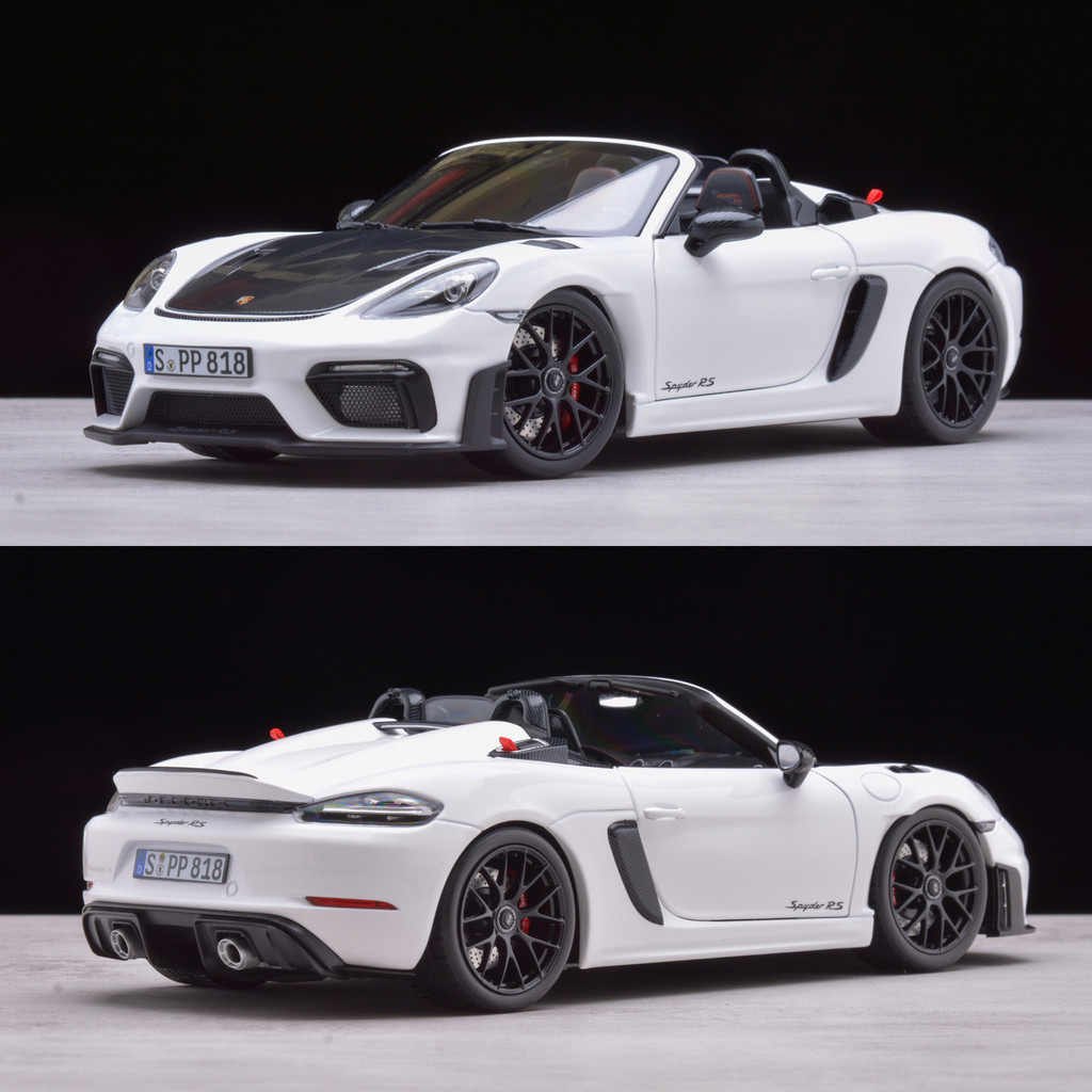 1: 18 NOREV Porsche 718 spyder cayman GT4 RS 2023 โมเดลรถอัลลอย