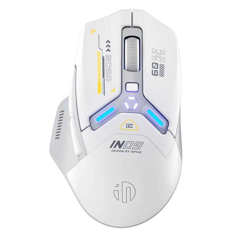 Inphic ไม้เล่นเกมไร้สาย IN9 ชาร์จได้ PAW3311 เมาส์บลูทูธ เอฟเฟกต์แสง RGB คอมพิวเตอร์ตั้งโต๊ะ แล็ปท็อ