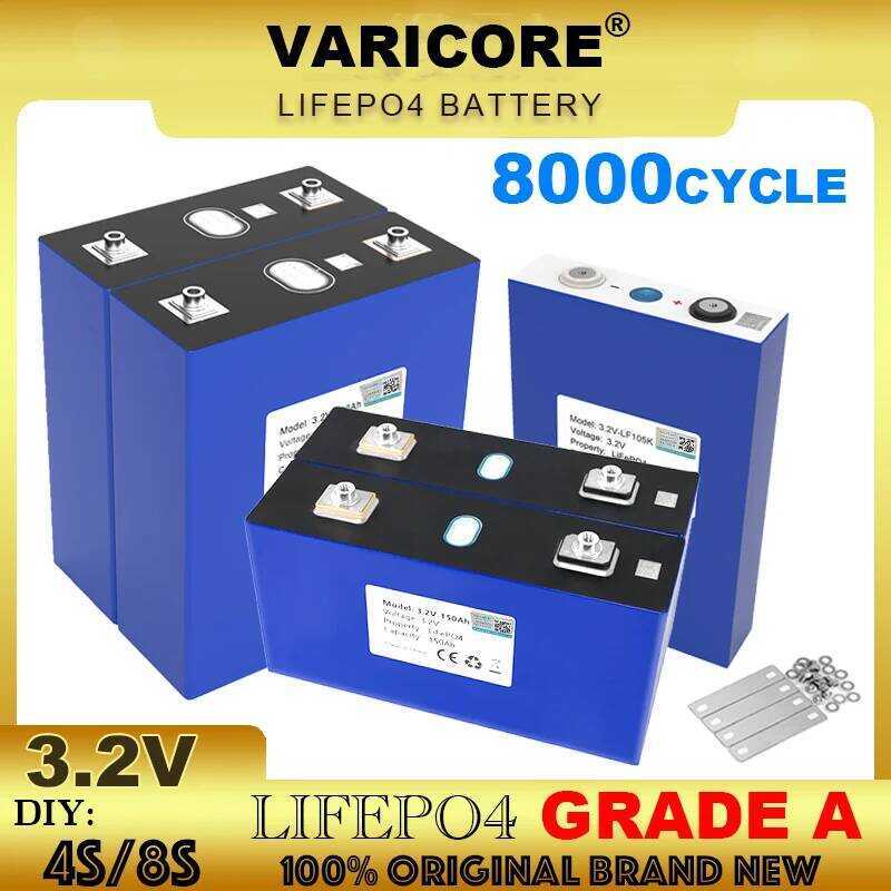 VariCore แบตเตอรี่ 3.2V LiFePO4 340ah 320AH 310ah 200ah 150ah 105ah 90ah DIY 12v 24V สำหรับรถยนต์และ