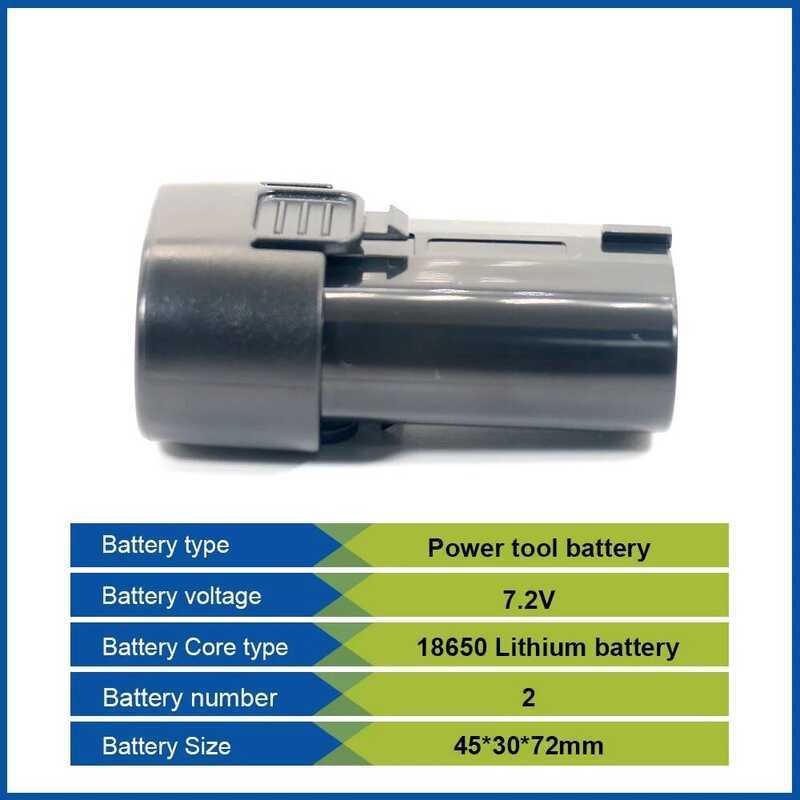 18650 แบตเตอรี่ลิเธียม ขนาด 2.5Ah 3Ah สำหรับเครื่องมือ Makita 7.2V 3000mah BL7010 BL0715 DF010 DF012