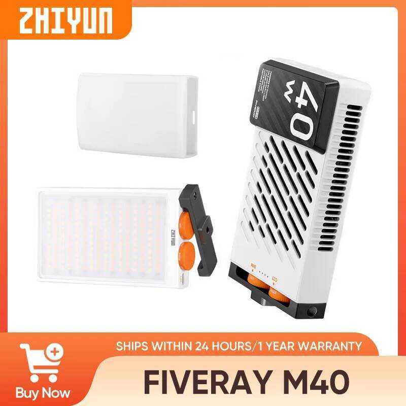 ZHIYUN FIVERAY M40 40W ไฟ Led พ็อกเก็ตภาพวิดีโอโคมไฟมือถือเติมแสงการถ่ายภาพแสง