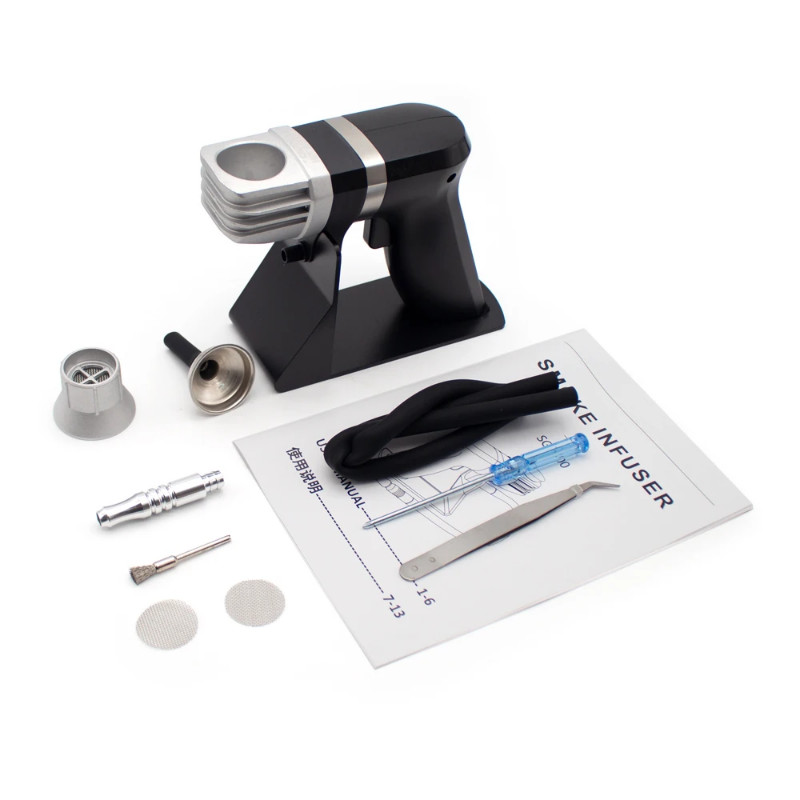 SG1200 Smoking Gun Cocktail Smoker Infuser Handheld Portable Smoker Kitchen Tools Set Cold Smoke Fo