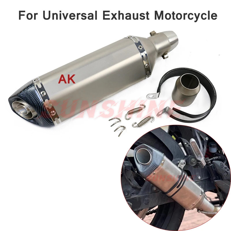 Universal Exhaust Motorcycle Muffler Escape Moto Pitbike Motorcross Scooter ATV Modified For Ninja