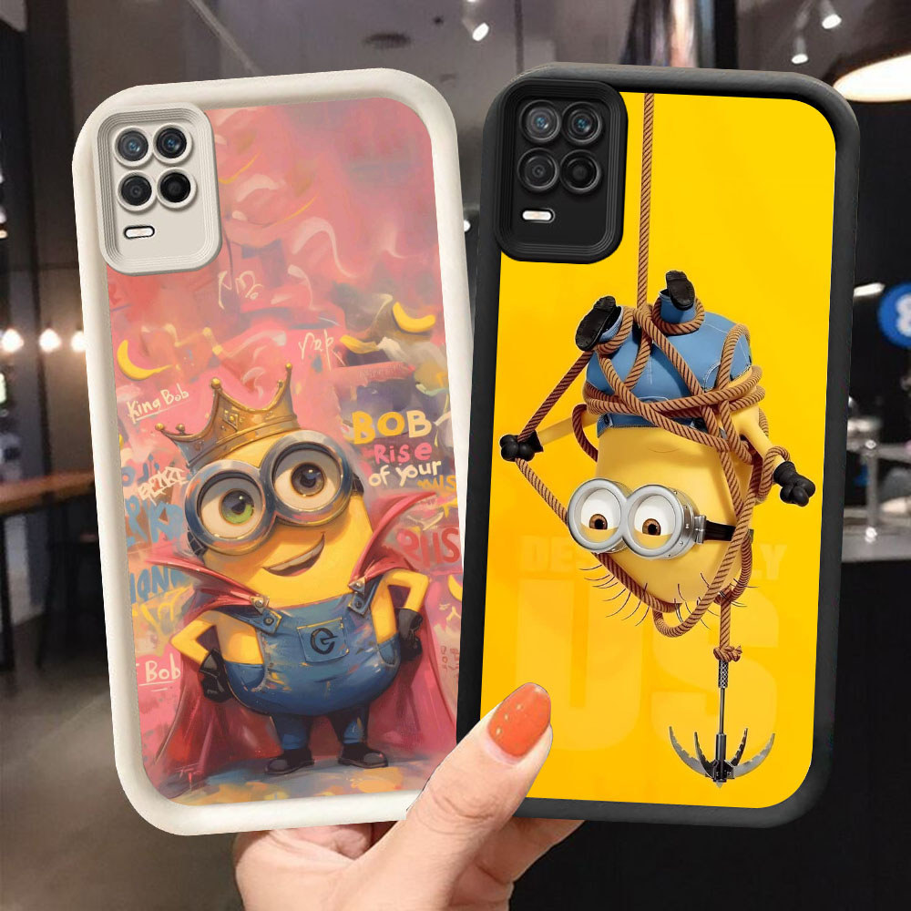 YS-73 Minions เคสกันกระแทกสําหรับ OPPO A54 Realme 8 8S Q3 V13 Narzo 30 Pro
