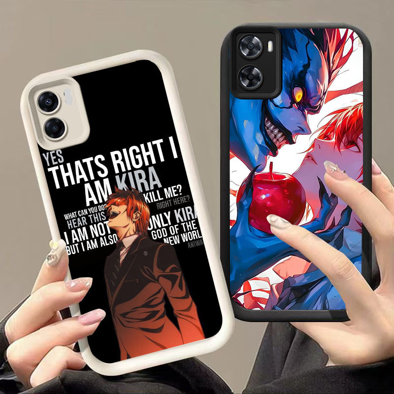 HK-47 Suspenseful Death Note ปลอกกันกระแทกสําหรับซิลิโคนสีดําและสีขาว OPPO Realme A76 A77s 9i C33 A9