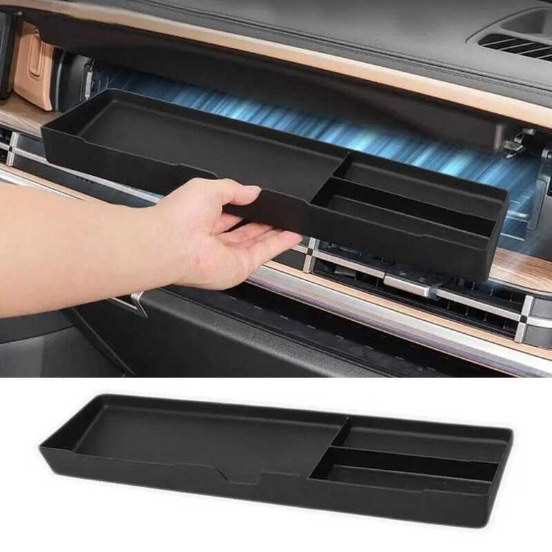 สําหรับ Hyundai Santa Fe 2024 2025 รถกล่องอุปกรณ์เสริม Co-pilot ลิ้นชักกรณี Organizer Ti ถาดภายใน