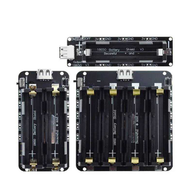 18650 แผงป้องกันแบตเตอรี่ลิเธียม สองแรงดัน V8 โมดูลขยายพลังงานมือถือ 5V/3A 3V/1A Micro USB สำหรับ Ar