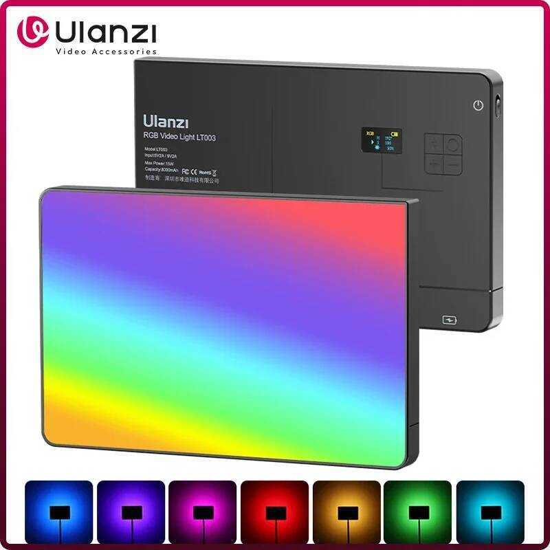 LT003 RGB Video Full Color Panel Light 8000mAh หรี่แสงได้ 2500-9000K CRI 95 + Photo Studio โคมไฟ 266