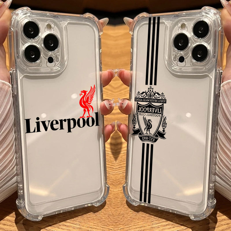 Liverpool FC YOU WILL NEVER WALK ALONE เคสซิลิโคนใสสําหรับ iPhone 17Air 17 16e 16 15 14 13 12 11 Pro