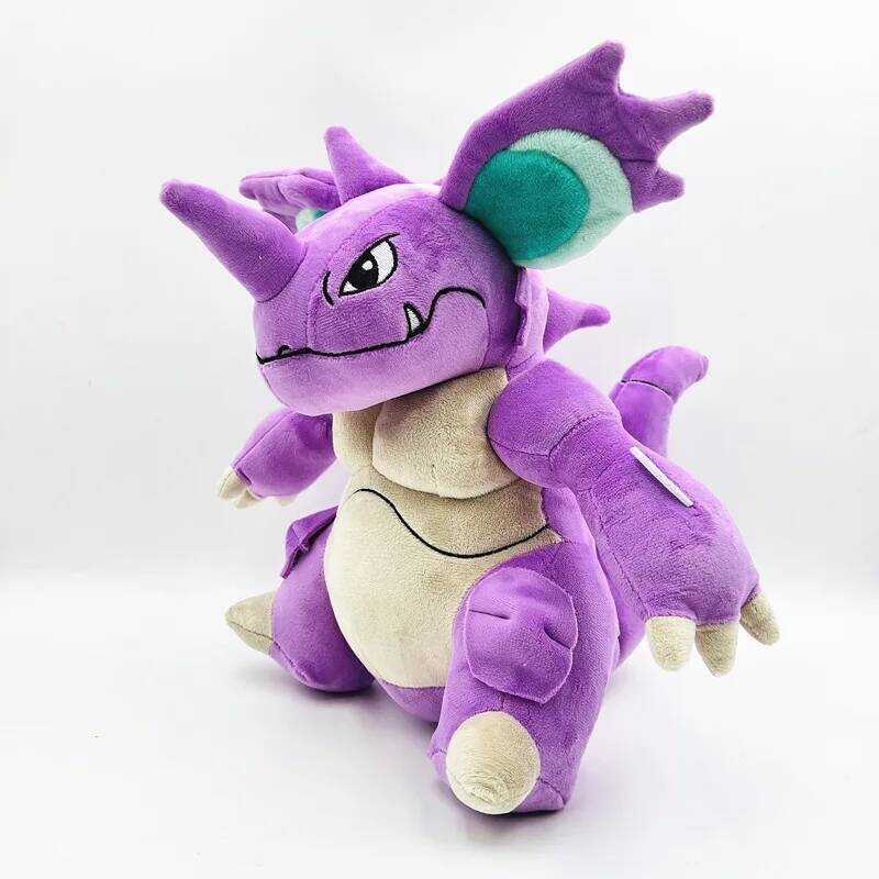 C Nidoqueen Nidoking Plush Toys Anime Doll Cute Ornament Pokémon Cartoon Stuffed Plushie Pillow Gif