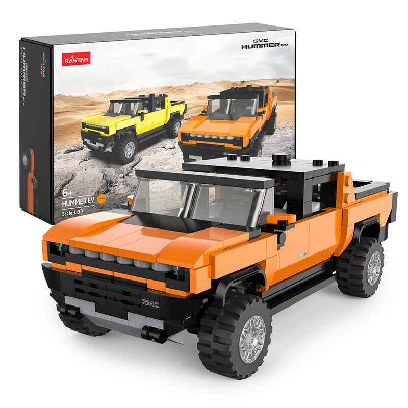 ของแท้ RASTAR RASTAR Hummer EV ประกอบอาคารบล็อก Static Racing รถจําลองรุ่นรถของเล่นของขวัญ