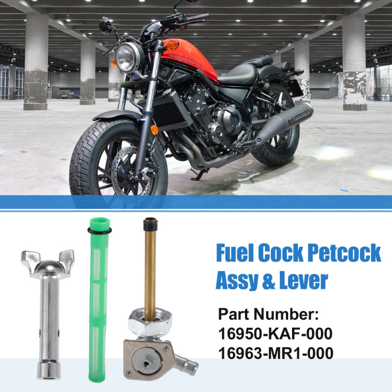 Motoforti 1set Fuel Gas Tank Valve Switch for Honda Shadow VLX 600 VT600 VT600CD Deluxe 1988 1989 1