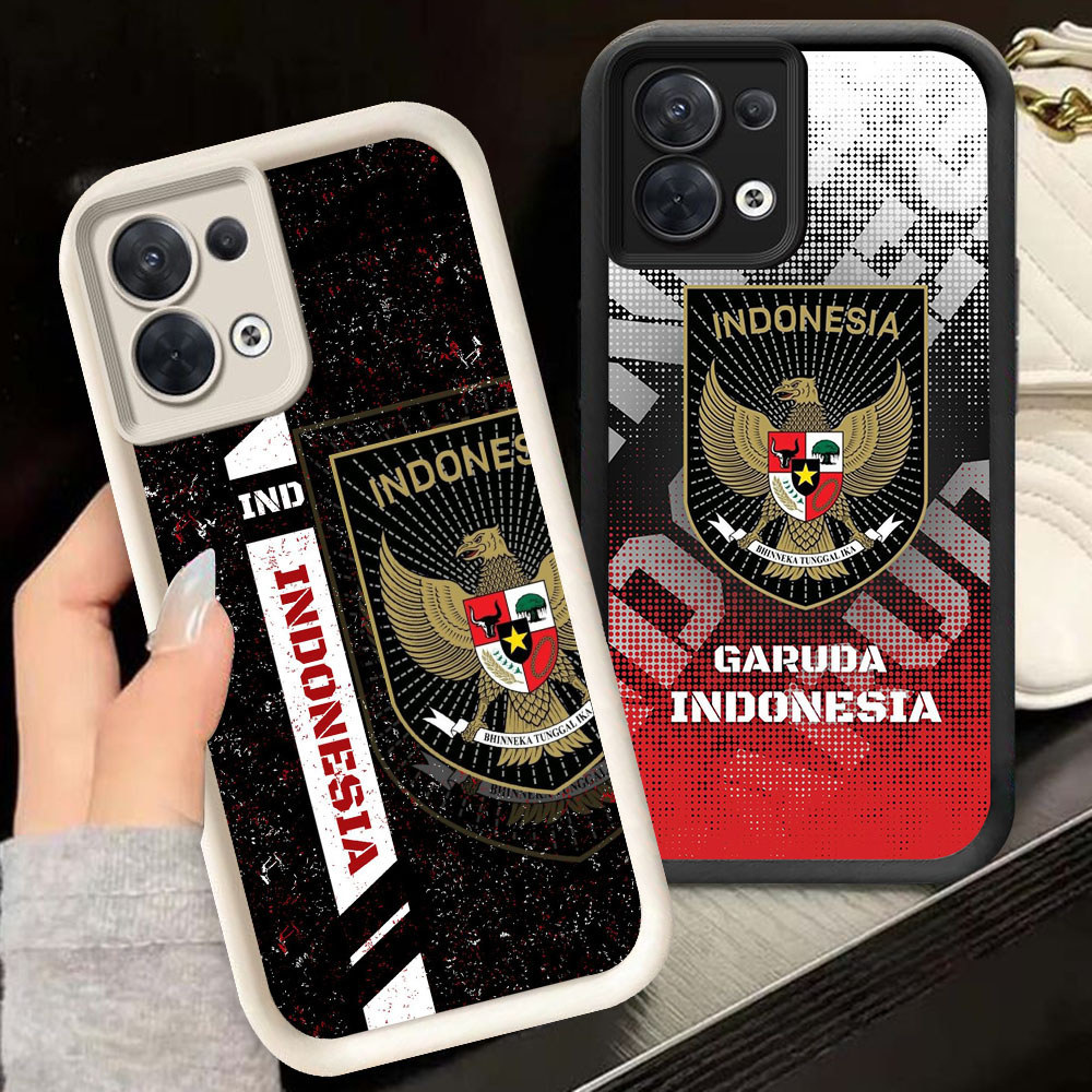 TS-92 ทีมชาติอินโดนีเซียปลอกกันกระแทกสําหรับOPPO F21 F21S Reno 7 7Z 8 8Z Realme C71 C73 14X Lite Pro