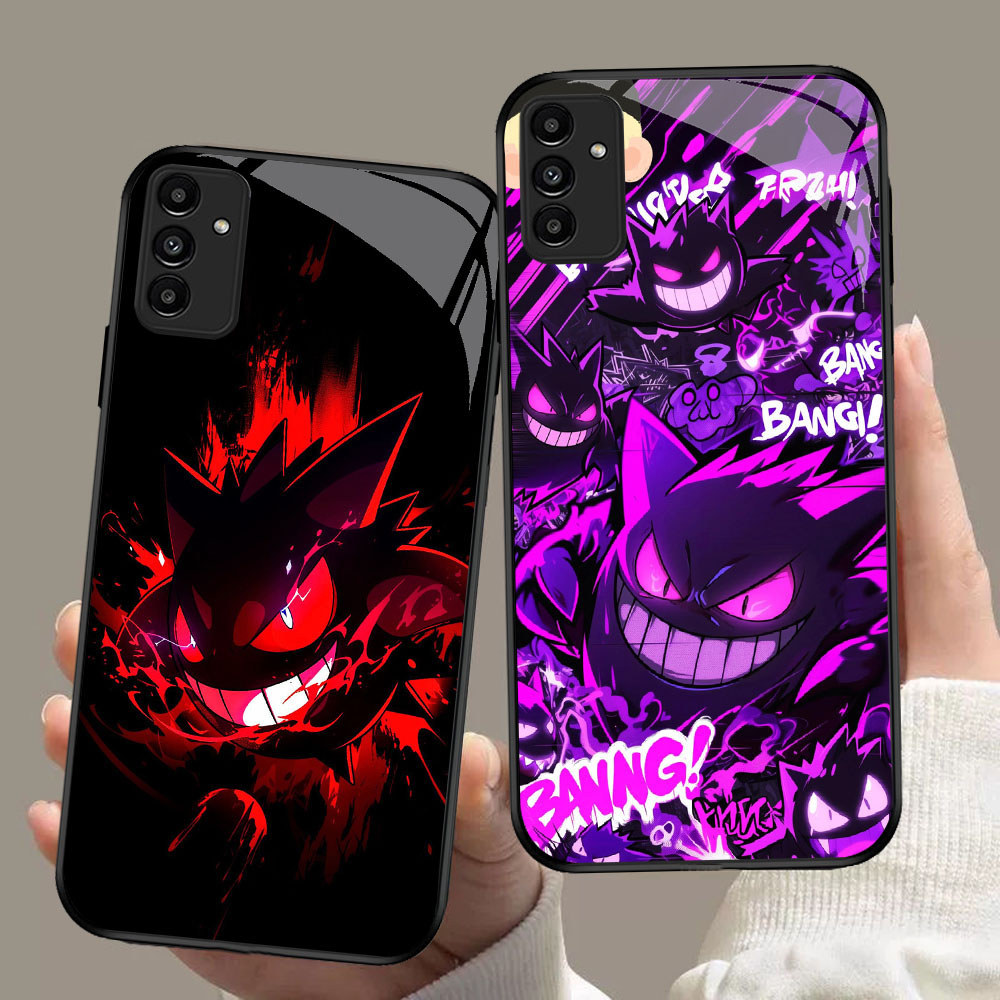 SD-74 Pokemon Gengar HD Glass Casing สําหรับ Samsung A05S A35 A55 A24 A14 A15 A04S A34 A25 M15 A54 S