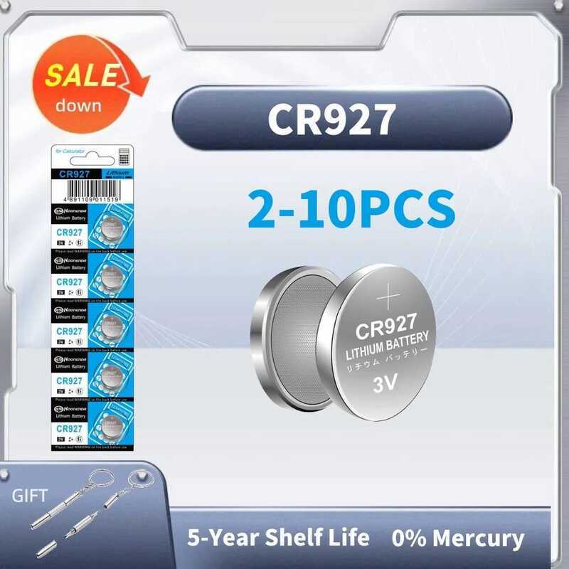 ชิ้น 2-10 แบตเตอรี่ลิเธียม CR927 CR 927 3V DL927 BR927 LM927 ECR927 สำหรับนาฬิกา รีโมทรถยนต์ นาฬิกา