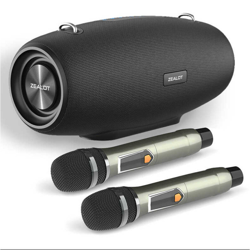 S67 High-Power Square Dance บลูทูธครอบครัว K-Song ลําโพงไร้สายไมโครโฟนคู่ KTV Audio 1W