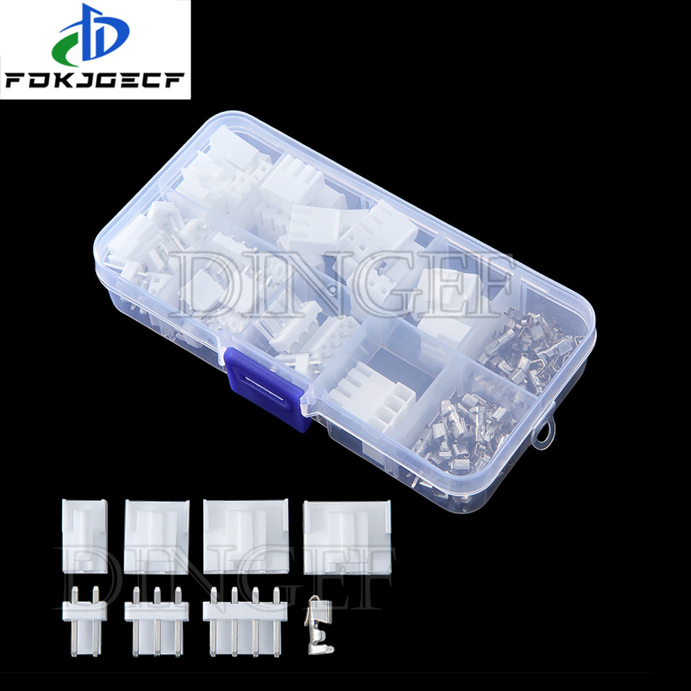 120 ชิ้น/กล่อง JST VH3.96 Pin Header Connector 2/3/4 Pin JST VH 3.96 มม.ปลั๊กหญิงซ็อกเก็ตพลาสติก Ter